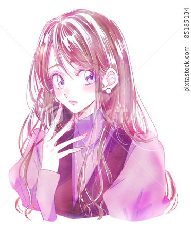 Small animal girls with natural make-up 85185134