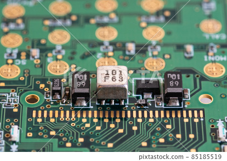 Electronic circuit of the operation panel of the disassembled old handy radio 85185519