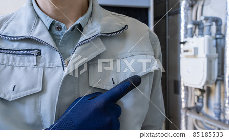 Image of gas meter meter reader 85185533
