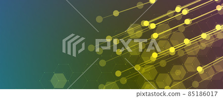 Quantum processing. Deep learning artificial intelligence. Future new technology for business or science presentation Quantum processing. Deep learning artificial intelligence. Future new technology for business or science presentation 85186017