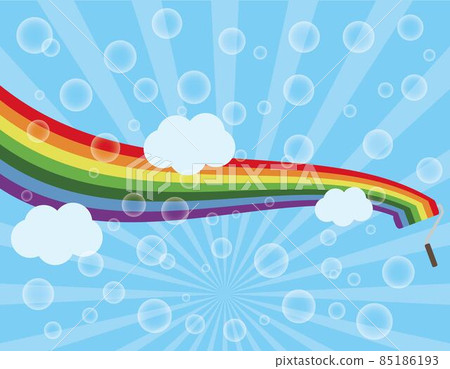 彩虹繪畫，繪畫，肥皂泡，幻想，濃縮線背景壁紙 85186193