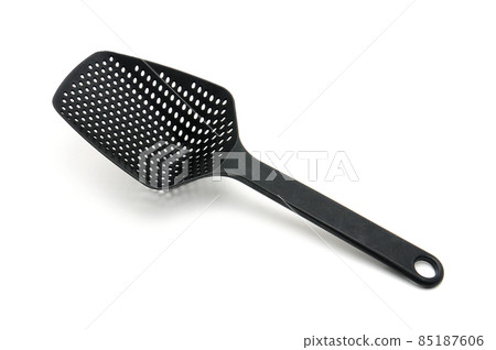 Colander ladle on white background 85187606
