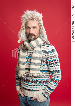 Confident and attractive. Confident man red background. Confident and attractive. Confident man red background. 85187920