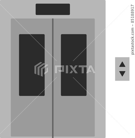 Deformed illustration of a simple and cute elevator 85188917