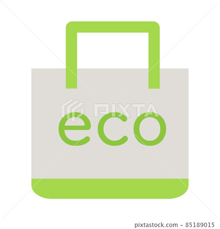 Illustration of eco bag. Popularization of my bags due to the charge for shopping bags. 85189015