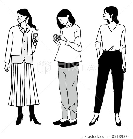 Women poses vector set Women poses vector set 85189824