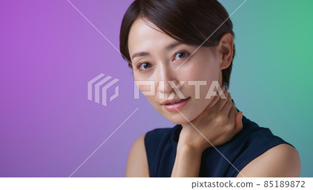 Colorful female multicolor cool beauty Colorful female multicolor cool beauty 85189872