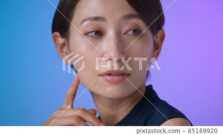 Colorful female multicolor cool beauty Colorful female multicolor cool beauty 85189920