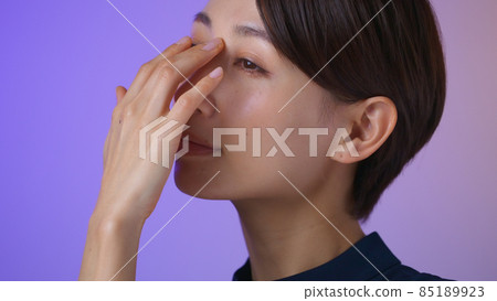 Colorful female multicolor cool beauty Colorful female multicolor cool beauty 85189923