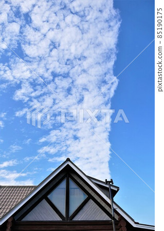 Clouds like smoke coming out of a chimney Autumn / winter scenery Clouds like smoke coming out of a chimney Autumn / winter scenery 85190175
