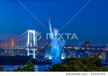 [Tokyo cityscape] Night view around Odaiba 85191441