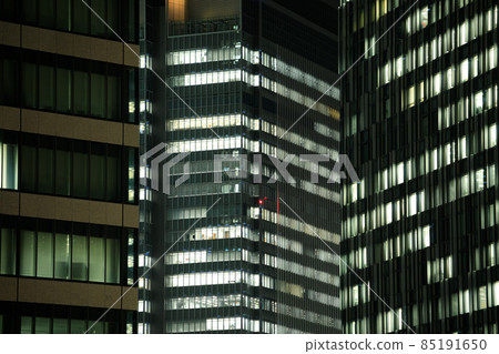 Business image Night view of office buildings Business image Night view of office buildings 85191650