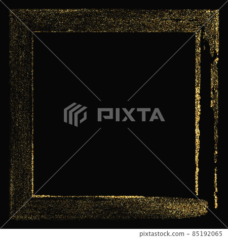 Abstract dark background of golden dust, frame... - Stock Illustration ...