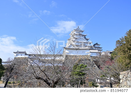 姬路城（世界遺產）天守閣和兩個砲塔 85194077