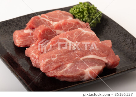 Raw lamb shoulder loin for grilled meat from Australia 85195137