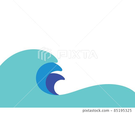 Water Wave symbol and icon Logo Template Water Wave symbol and icon Logo Template 85195325