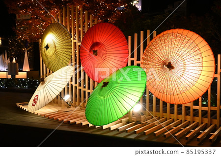 發光和美濃日本紙傘 85195337