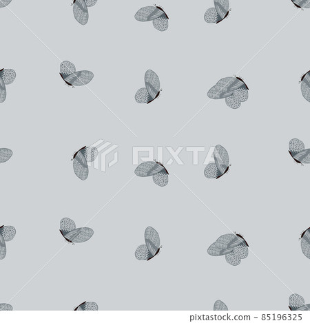 Butterfly pattern seamless in freehand style. Cute insect which fly in a meadow on colorful background. Vector illustration for textile. Butterfly pattern seamless in freehand style. Cute insect which fly in a meadow on colorful background. Vector illustration for textile. 85196325