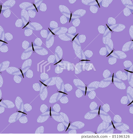 L12122021-03Butterfly pattern seamless in freehand style. Cute insect which fly in a meadow on colorful background. Vector illustration for textile. L12122021-03Butterfly pattern seamless in freehand style. Cute insect which fly in a meadow on colorful background. Vector illustration for textile. 85196326
