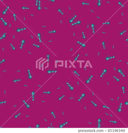 Ants seamless pattern. Insects on colorful background. Vector illustration for textile 85196340