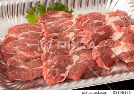 Raw lamb shoulder loin for grilled meat from New Zealand Raw lamb shoulder loin for grilled meat from New Zealand 85196386