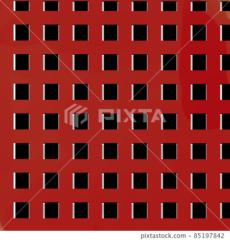 深紅色厚方格圖案 85197842