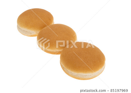 small burger buns isolated 85197969