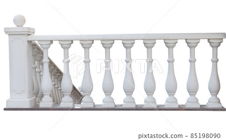 stone railing isolated 85198090