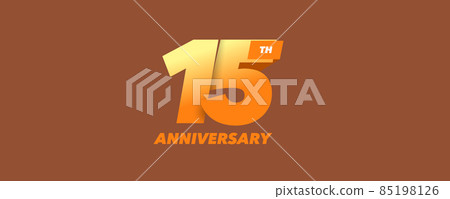 15 years anniversary vector icon, logo. Graphic design element 85198126