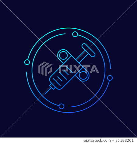 biopsy line icon, vector art biopsy line icon, vector art 85198201
