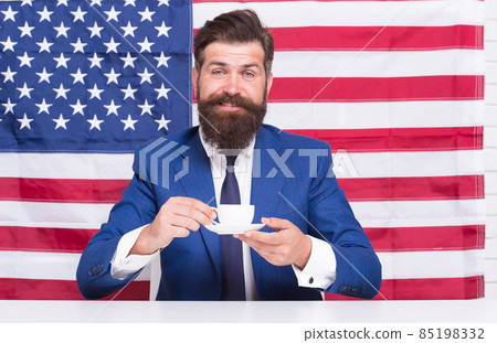 Businessman formal suit handsome man drinking coffee, americano beverage concept Businessman formal suit handsome man drinking coffee, americano beverage concept 85198332