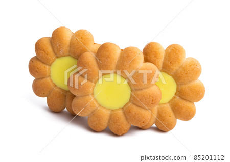 flower cookie isolated flower cookie isolated 85201112