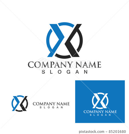 X Letter Logo Template vector icon 85201680