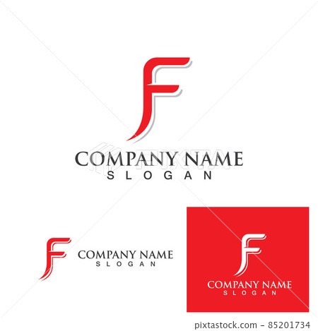 F logo vector icon illustration design 85201734