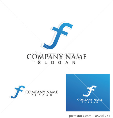 F logo vector icon illustration design 85201735