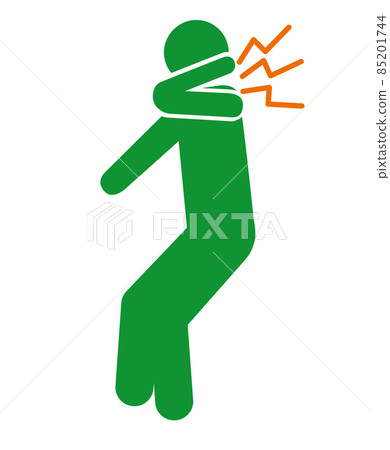 Manipulative massage Osteopathic clinic Neck pain Neck stiffness illustration Human body Pictogram Illustration pose Manipulative massage Osteopathic clinic Neck pain Neck stiffness illustration Human body Pictogram Illustration pose 85201744