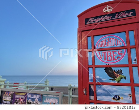 British mailbox and sea British mailbox and sea 85201812