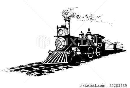 Vector illustration. Locomotive icon sign Vector illustration. Locomotive icon sign 85203589
