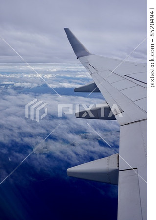 Scenery over Miyakojima, Okinawa Prefecture Airplane 85204941