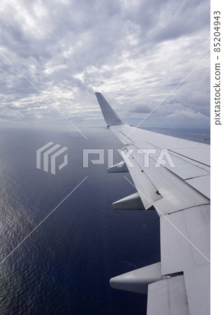 Scenery over Miyakojima, Okinawa Prefecture Airplane 85204943
