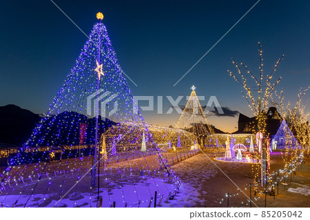 Illuminations in the Nakayama Bonchi Road Station, Takayama Village, Gunma Prefecture Illuminations in the Nakayama Bonchi Road Station, Takayama Village, Gunma Prefecture 85205042