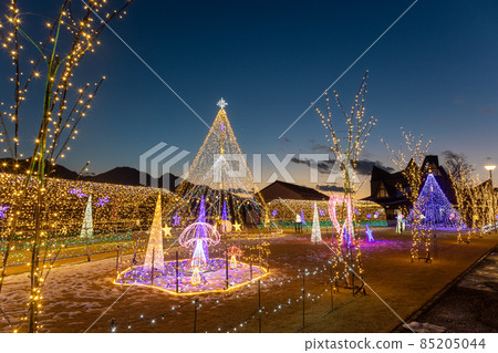 Illuminations in the Nakayama Bonchi Road Station, Takayama Village, Gunma Prefecture Illuminations in the Nakayama Bonchi Road Station, Takayama Village, Gunma Prefecture 85205044