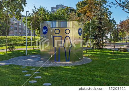 Public toilet in a city park 85205311