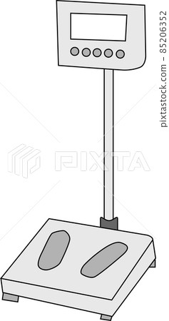 Illustration material of analog scale Illustration material of analog scale 85206352