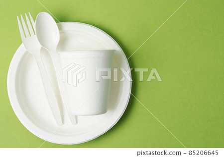 Eco friendly biodegradable paper disposable for packaging food and paper glass. 85206645