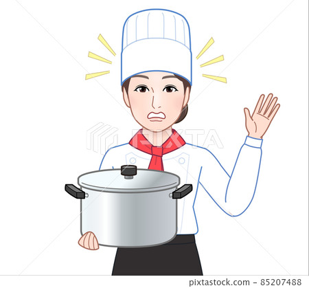 Illustration of a young and beautiful cook Illustration of a young and beautiful cook 85207488