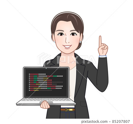 A woman in a fashionable suit A woman in a fashionable suit 85207807