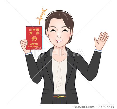 A woman in a fashionable suit A woman in a fashionable suit 85207845