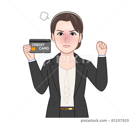 A woman in a fashionable suit 85207920