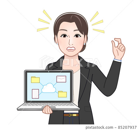 A woman in a fashionable suit A woman in a fashionable suit 85207937